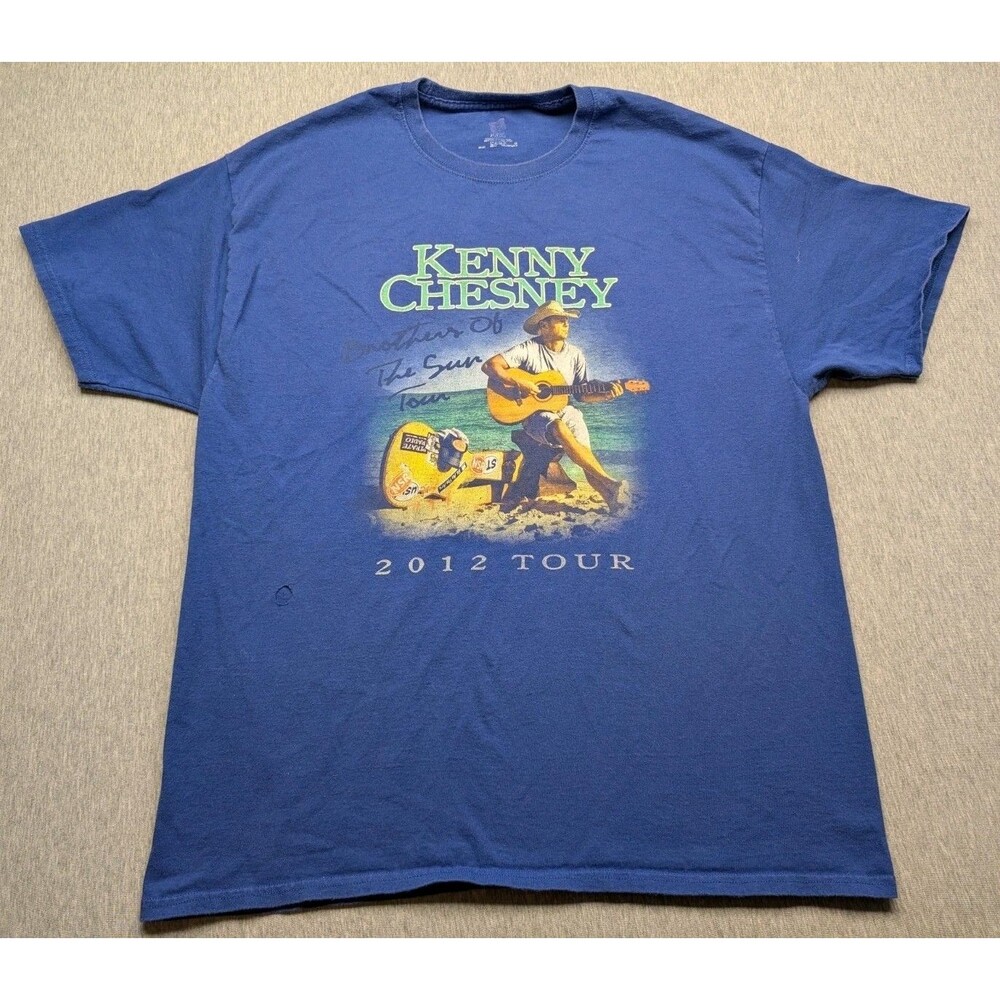 Kenny Chesney - “Brothers Of The Sun” Blue Tour Shirt 2012 Sz L/XL